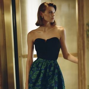 NWT Anthro black bustier tube top, 1X